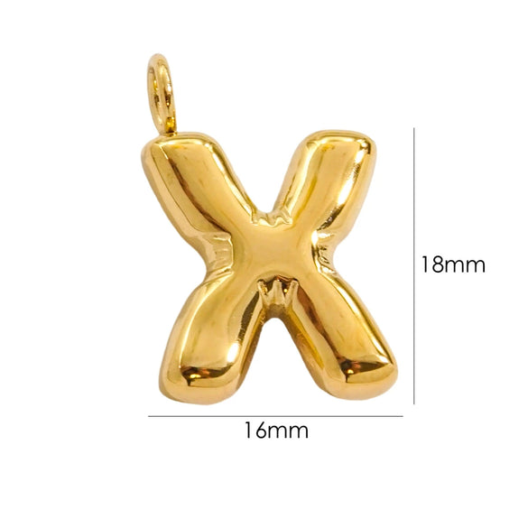 Wholesale Stainless Steel Letter Handmade Pendant With 14K Gold Expansion And Electroplating Treatment