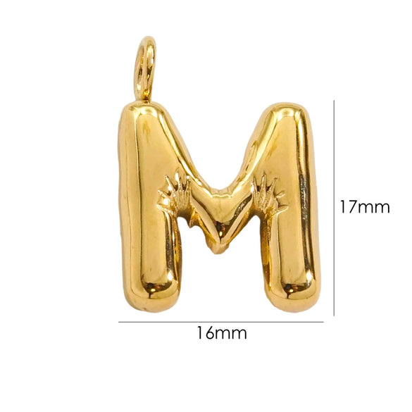 Wholesale Stainless Steel Letter Handmade Pendant With 14K Gold Expansion And Electroplating Treatment