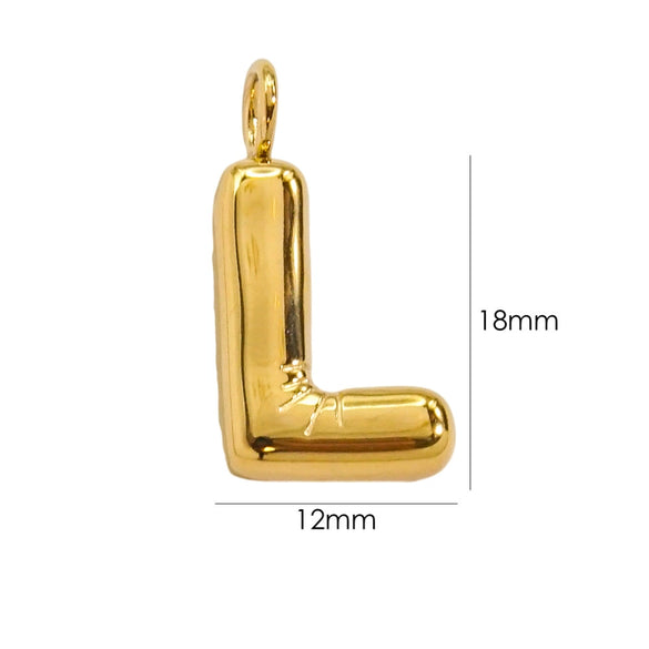 Wholesale Stainless Steel Letter Handmade Pendant With 14K Gold Expansion And Electroplating Treatment