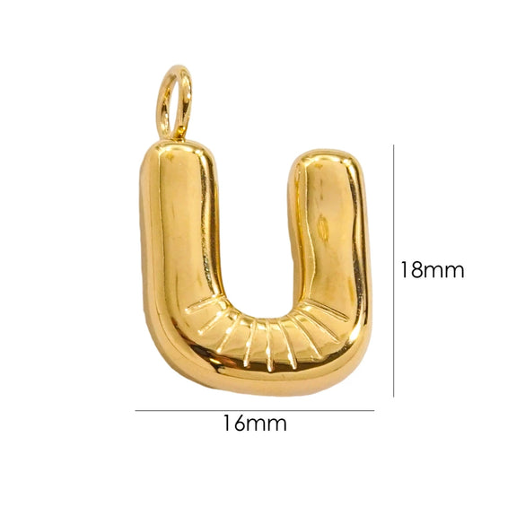 Wholesale Stainless Steel Letter Handmade Pendant With 14K Gold Expansion And Electroplating Treatment