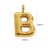 Wholesale Stainless Steel Letter Handmade Pendant With 14K Gold Expansion And Electroplating Treatment