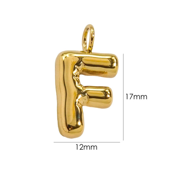 Wholesale Stainless Steel Letter Handmade Pendant With 14K Gold Expansion And Electroplating Treatment