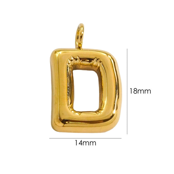 Wholesale Stainless Steel Letter Handmade Pendant With 14K Gold Expansion And Electroplating Treatment