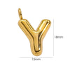 Wholesale Stainless Steel Letter Handmade Pendant With 14K Gold Expansion And Electroplating Treatment