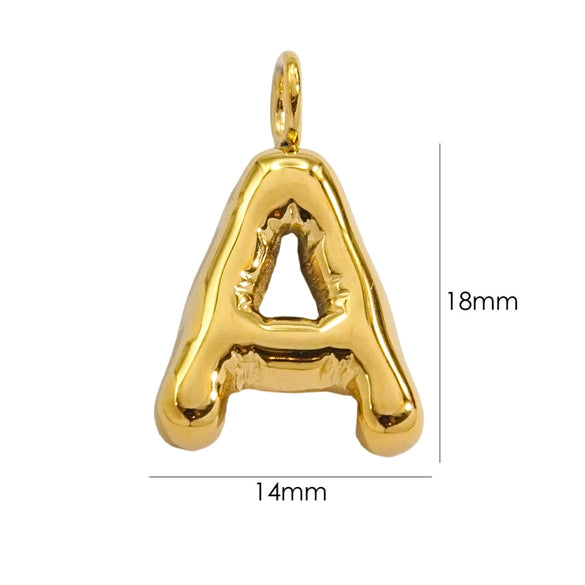 Wholesale Stainless Steel Letter Handmade Pendant With 14K Gold Expansion And Electroplating Treatment