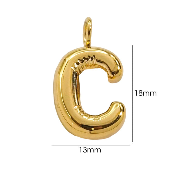 Wholesale Stainless Steel Letter Handmade Pendant With 14K Gold Expansion And Electroplating Treatment