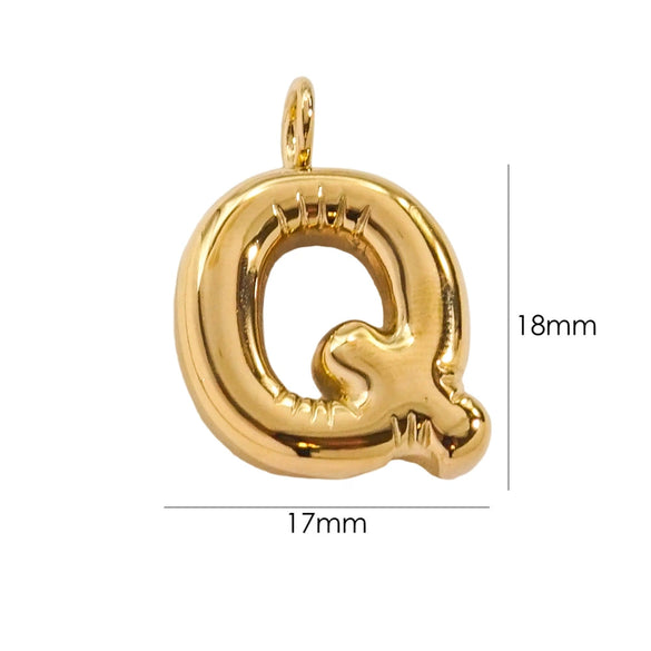 Wholesale Stainless Steel Letter Handmade Pendant With 14K Gold Expansion And Electroplating Treatment