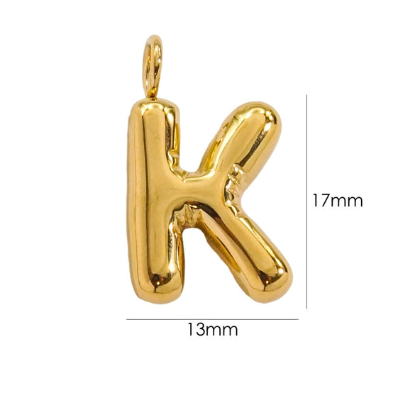 Wholesale Stainless Steel Letter Handmade Pendant With 14K Gold Expansion And Electroplating Treatment