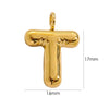 Wholesale Stainless Steel Letter Handmade Pendant With 14K Gold Expansion And Electroplating Treatment