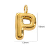 Wholesale Stainless Steel Letter Handmade Pendant With 14K Gold Expansion And Electroplating Treatment