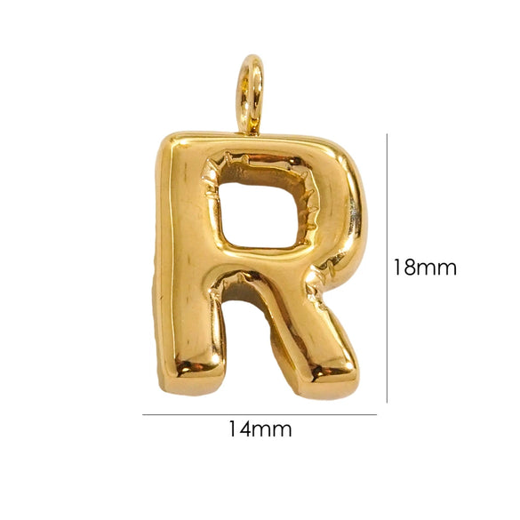 Wholesale Stainless Steel Letter Handmade Pendant With 14K Gold Expansion And Electroplating Treatment
