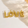 Wholesale Stainless Steel Letter Handmade Pendant With 14K Gold Expansion And Electroplating Treatment
