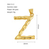Wholesale Stainless Steel Letter Pendant Clavicle Chain With Electroplating And Concaveconvex Design