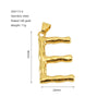 Wholesale Stainless Steel Letter Pendant Clavicle Chain With Electroplating And Concaveconvex Design
