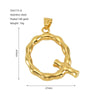 Wholesale Stainless Steel Letter Pendant Clavicle Chain With Electroplating And Concaveconvex Design