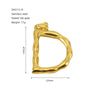 Wholesale Stainless Steel Letter Pendant Clavicle Chain With Electroplating And Concaveconvex Design