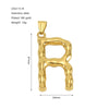 Wholesale Stainless Steel Letter Pendant Clavicle Chain With Electroplating And Concaveconvex Design