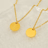 Wholesale 316L Stainless Steel Letter Pendant Necklace For Female