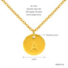Wholesale 316L Stainless Steel Letter Pendant Necklace For Female