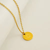 Wholesale 316L Stainless Steel Letter Pendant Necklace For Female