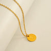 Wholesale 316L Stainless Steel Letter Pendant Necklace For Female
