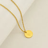 Wholesale 316L Stainless Steel Letter Pendant Necklace For Female