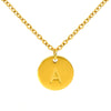 Wholesale 316L Stainless Steel Letter Pendant Necklace For Female