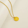 Wholesale 316L Stainless Steel Letter Pendant Necklace For Female