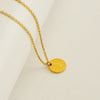 Wholesale 316L Stainless Steel Letter Pendant Necklace For Female
