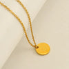 Wholesale 316L Stainless Steel Letter Pendant Necklace For Female
