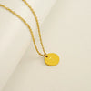 Wholesale 316L Stainless Steel Letter Pendant Necklace For Female