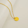 Wholesale 316L Stainless Steel Letter Pendant Necklace For Female