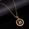 Wholesale 316L Stainless Steel Letter Pendant Necklace With Dripping Oil Design And Vacuum Electroplating In Furnace For Unisex
