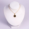 Wholesale 316L Stainless Steel Letter Pendant Necklace With Dripping Oil Design And Vacuum Electroplating In Furnace For Unisex