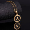 Wholesale 316L Stainless Steel Letter Pendant Necklace With Dripping Oil Design And Vacuum Electroplating In Furnace For Unisex