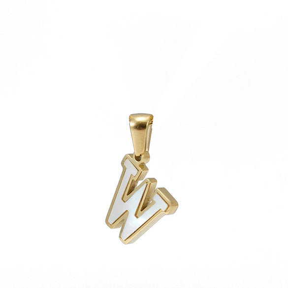Wholesale Stainless Steel Letter Pendant Necklace With Electroplating Niche Classic And Joker Fashion Style