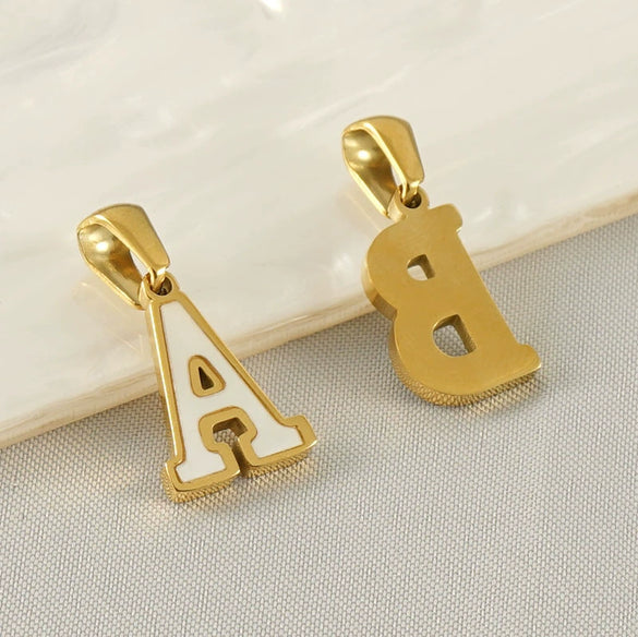 Wholesale Stainless Steel Letter Pendant Necklace With Electroplating Niche Classic And Joker Fashion Style