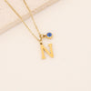 Wholesale Stainless Steel Letter Pendant Necklace With Electroplating Treatment