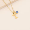 Wholesale Stainless Steel Letter Pendant Necklace With Electroplating Treatment