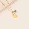 Wholesale Stainless Steel Letter Pendant Necklace With Electroplating Treatment