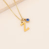 Wholesale Stainless Steel Letter Pendant Necklace With Electroplating Treatment