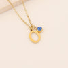 Wholesale Stainless Steel Letter Pendant Necklace With Electroplating Treatment