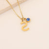 Wholesale Stainless Steel Letter Pendant Necklace With Electroplating Treatment