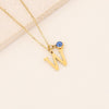 Wholesale Stainless Steel Letter Pendant Necklace With Electroplating Treatment