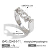Wholesale Stainless Steel Letter Seal Ring With 18K Gold Plating And Original Design