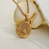 Wholesale Stainless Steel Light Luxury Geometric Animal Zodiac Letters Numbers Text Hanging Ornaments Electroplating Process Handmade Jewelry Pendant Necklace