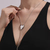 Wholesale 316L Stainless Steel Light Luxury Geometric Heart Shape Electroplated Necklace For Women