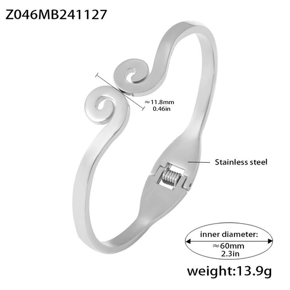 Wholesale Stainless Steel Light Luxury Geometric 18K Gold Plated Bracelet