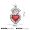 Wholesale Stainless Steel Light Luxury Heart Pendant Necklace For Women Electroplated Colorpreserving Diy