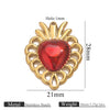 Wholesale Stainless Steel Light Luxury Heart Pendant Necklace For Women Electroplated Colorpreserving Diy